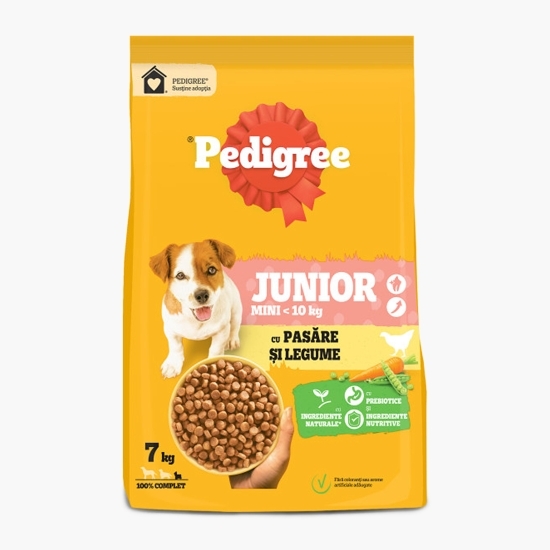 Hrană uscată pentru câini Junior, 7kg, cu pasăre și legume