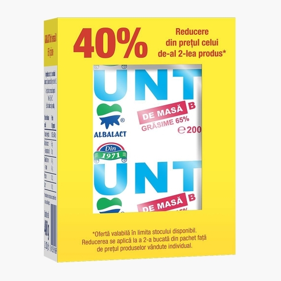 Pachet unt 65% grăsime, 2x200g
