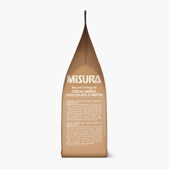 Biscuiți cu musli, ciocolată și fructe 230g