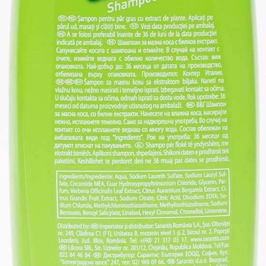 Șampon pentru păr gras 400ml 