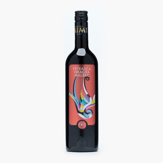 Vin roșu sec Fetească Neagră & Malbec, 14%, 0.75l
