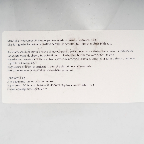 Hrană pentru mierle și păsări insectivore 1kg