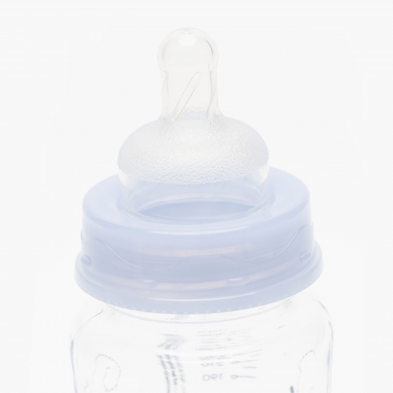 Biberon sticlă gât larg, 0-24 luni, 240ml 