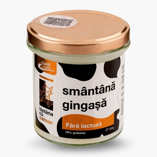 Smântână gingașă fără lactoză, 18% grăsime, 300g