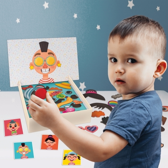 Cutie magnetică Fețișoare Amuzante, +3 ani