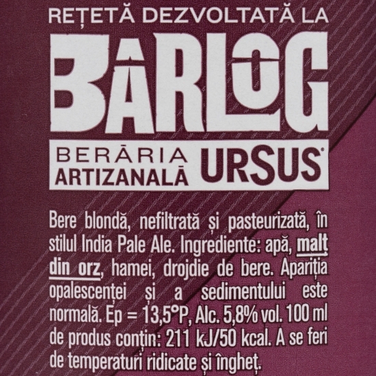Bere blondă IPA, sticlă 0.33l