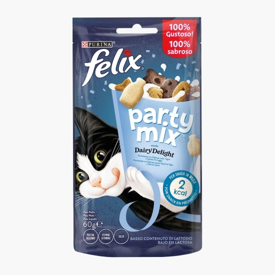 Recompensă pentru pisici Party Mix Dairy Delight, 60g