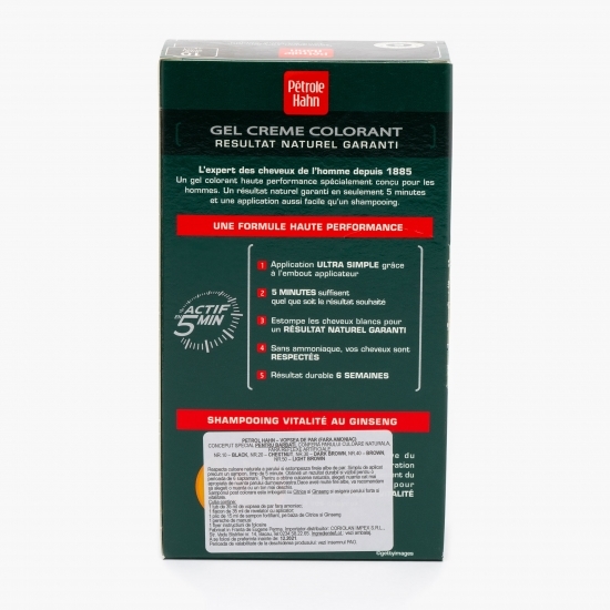 Vopsea de păr fără amoniac pentru bărbați nr. 10 negru 85ml