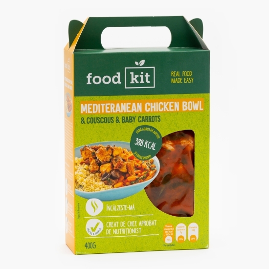 Mediteranean chicken bowl, cous cous & baby morcovi 400g