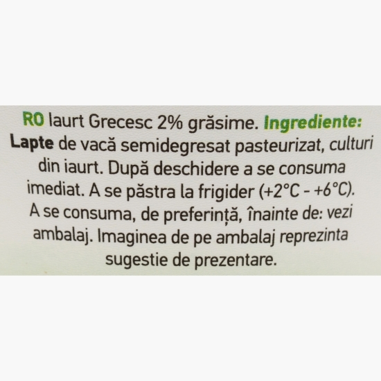 Iaurt grecesc, 2% grăsime, 150g