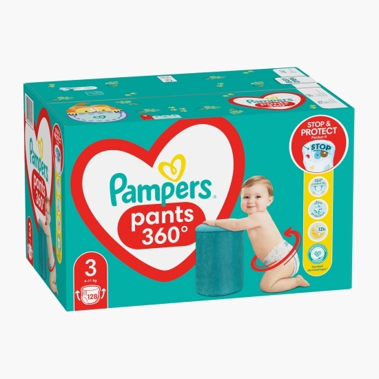 Scutece chiloțel Pants Mega Box mărimea 3, 6-11kg, 128 buc