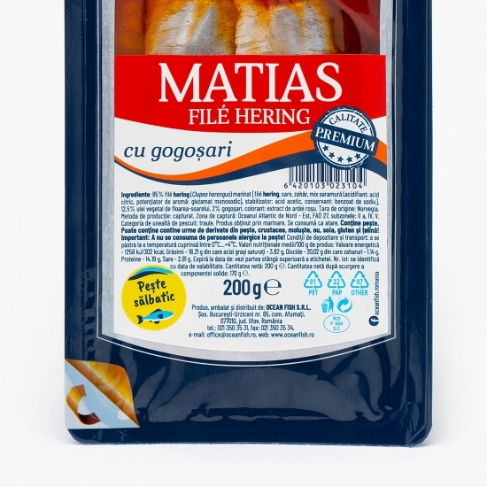 File hering cu gogoșari 200g