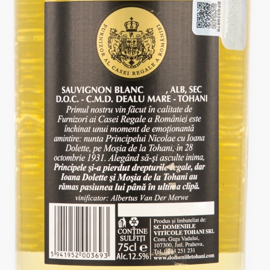 Vin alb sec Special Reserve Sauvignon Blanc, 12.5%, 0.75l 