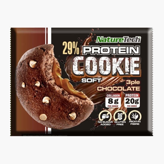 Fursec (cookie) moale cu proteină 29% și colagen, aromă de ciocolată, 70g