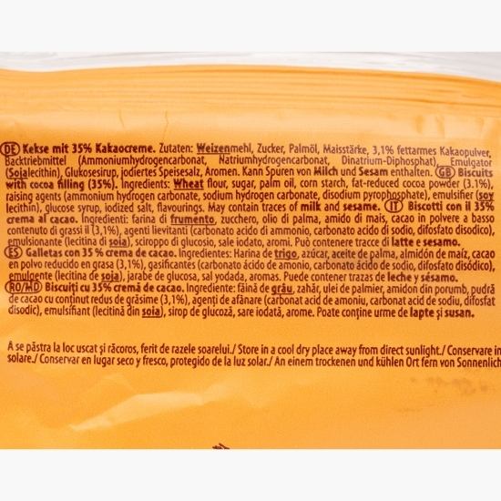 Biscuiți cu cremă de cacao 34g