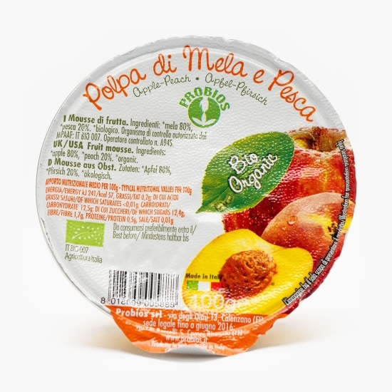 Piure de mere și piersici eco 100g