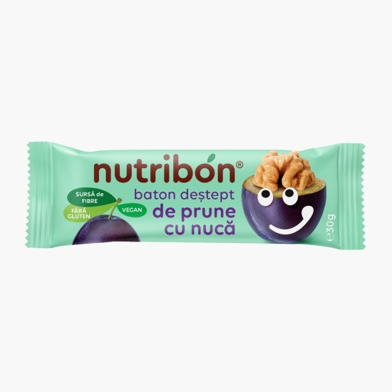 Baton vegan de prune cu nucă, fără gluten 30g