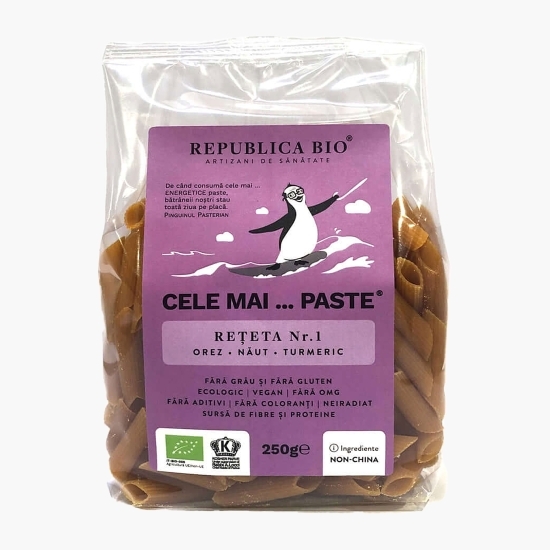 Paste eco din orez, năut și turmeric Cele mai...Paste, fără gluten 250g