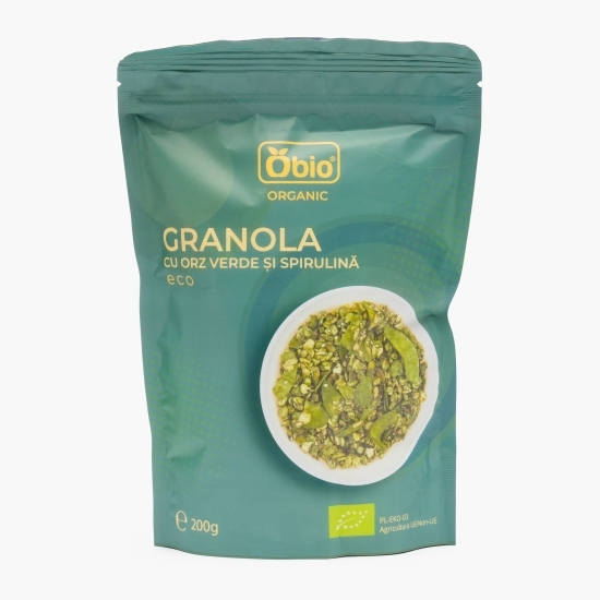 Granola eco cu orz verde și spirulină 200g