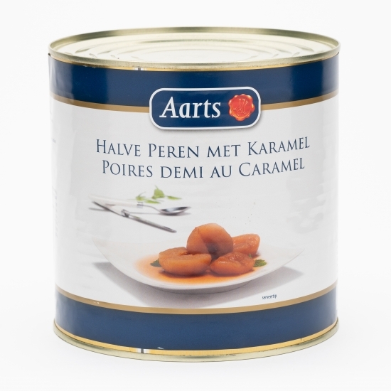 Pere jumătăți cu caramel, conservă 2600g