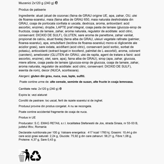 Mucenici moldovenești 2x120g