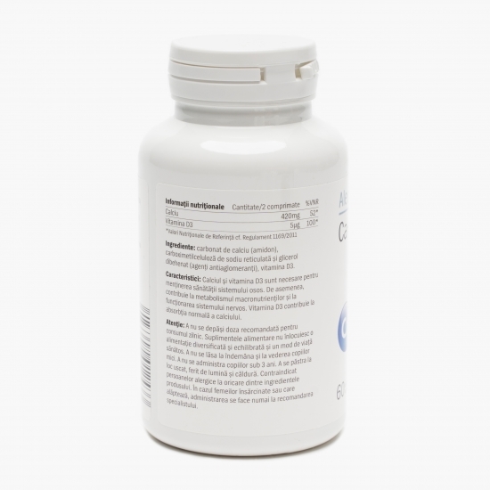 Calciu și vitamina D3 (Ca+D3) 60 comprimate