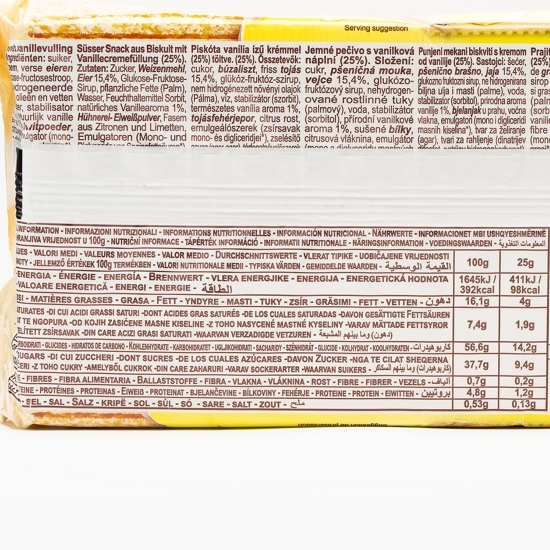 Prăjitură Dolcetto cu aromă de vanilie 200g