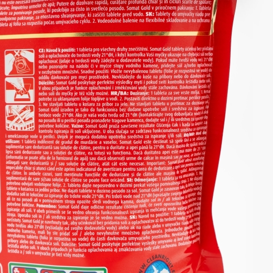 Detergent capsule pentru mașina de spălat vase Gold, 125 spălări