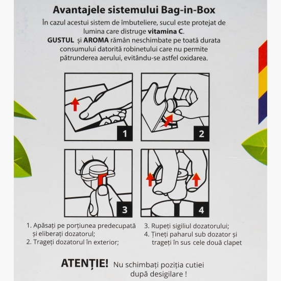 Suc de mere și aronia, bag in box 2l