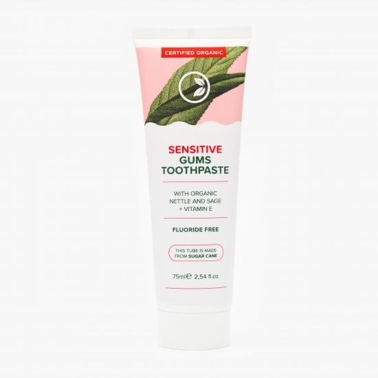 Pastă de dinți Sensitive, urzică și salvie bio 75ml