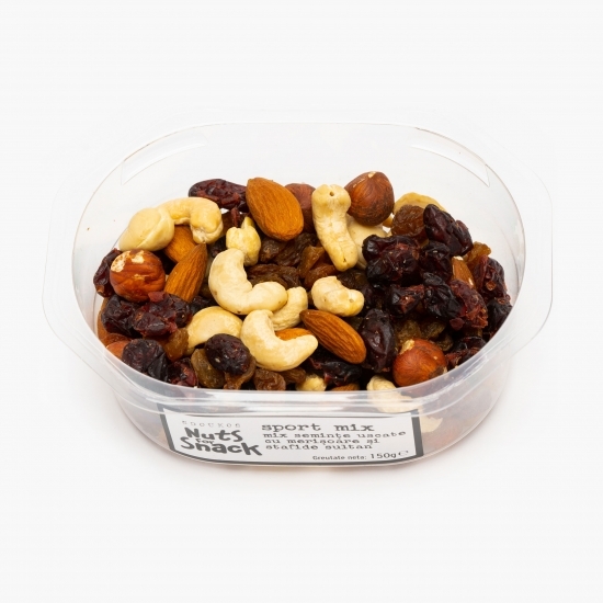 Mix semințe uscate cu merișoare și stafide sultan 150g