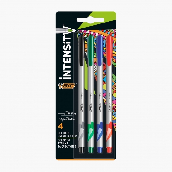 Set 4 linere Intensity Medium (albastru, negru, roșu, verde)
