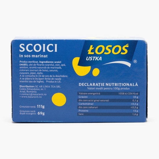 Scoici în sos marinat 111g