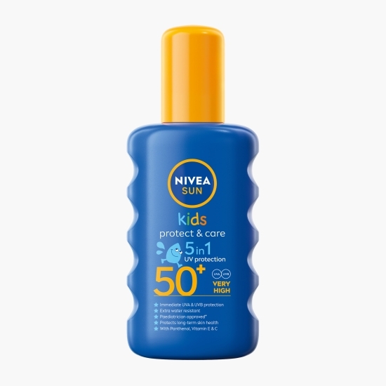 Spray colorat de protecție solară pentru copii SPF 50+ Protect & Care 200ml