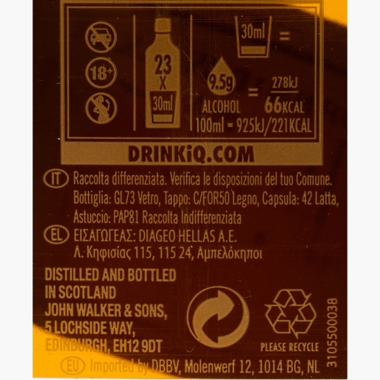 Blended Whisky Blue Label, 40%, Scotland, 0.7l + cutie