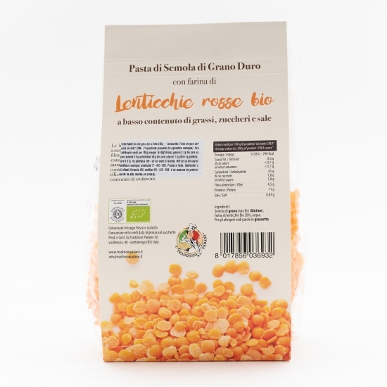 Paste fusilli eco din grâu dur și linte 250g