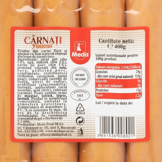 Cârnați polonezi 400g