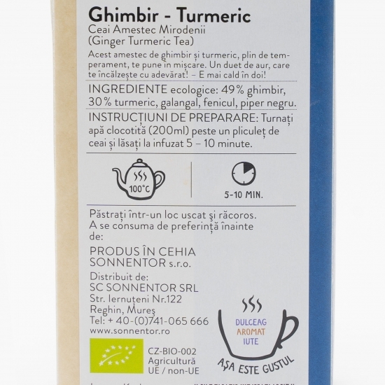 Ceai ghimbir-turmeric eco 18 plicuri