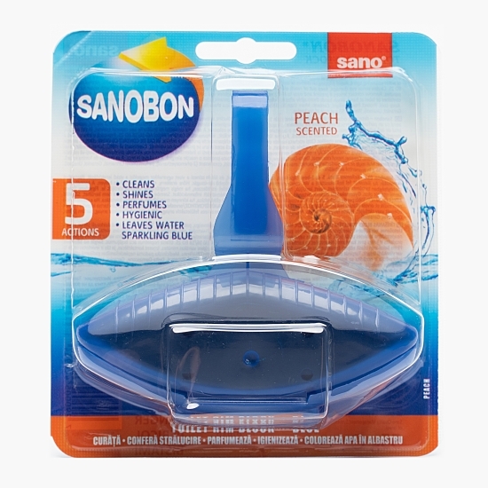 Detergent odorizant pentru vasul toaletei cu parfum de piersică 5 în 1 55g