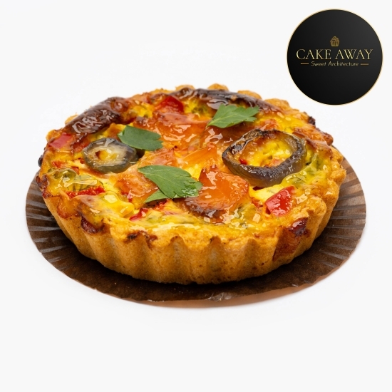 Tartă sărată (Quiche Lorraine) cu somon 120g