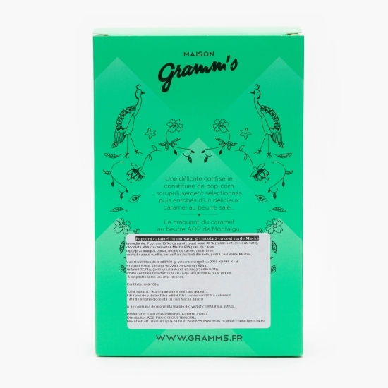 Popcorn caramel cu unt sărat și ceai verde Matcha 100g 