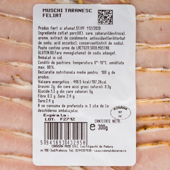 Mușchi țărănesc feliat 300g