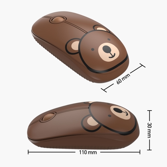 Mouse wireless cu model urs, 2.4Ghz + nano receiver