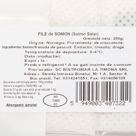 File de somon 200g