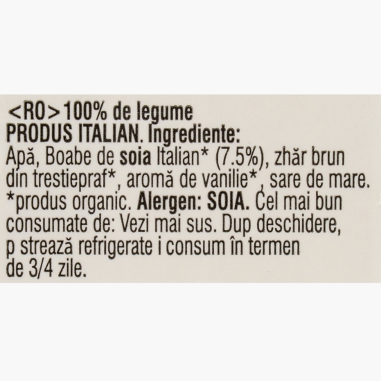 Băutură vegetală eco din soia integrală și vanilie 1l