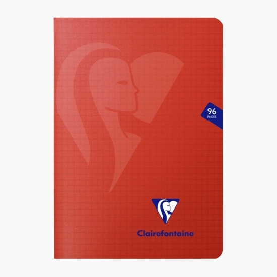 Caiet capsat de matematică A5, 48 file, roșu, Clairefontaine Mymesys
