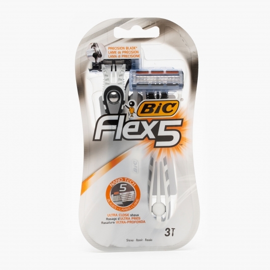 Aparat de ras Flex 5 lame, 3 buc