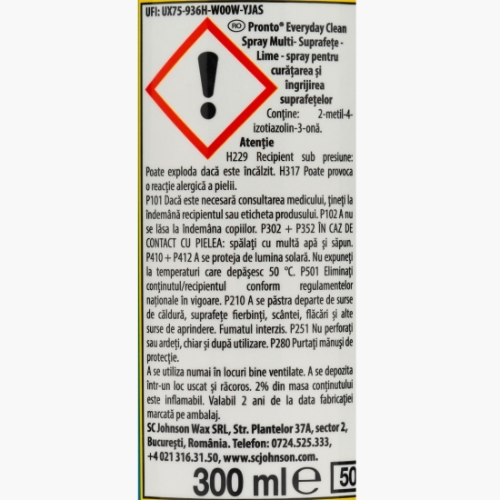 Spray multi-suprafețe lime 300ml