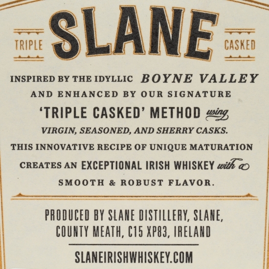 Irish Whisky Blended, Slane, 40%, 0.7l
