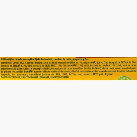 Biscuiți cu cereale și ciocolată 50g